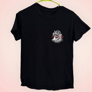 3/$10 Return to Sender T-Shirt M Black Skull Helmet